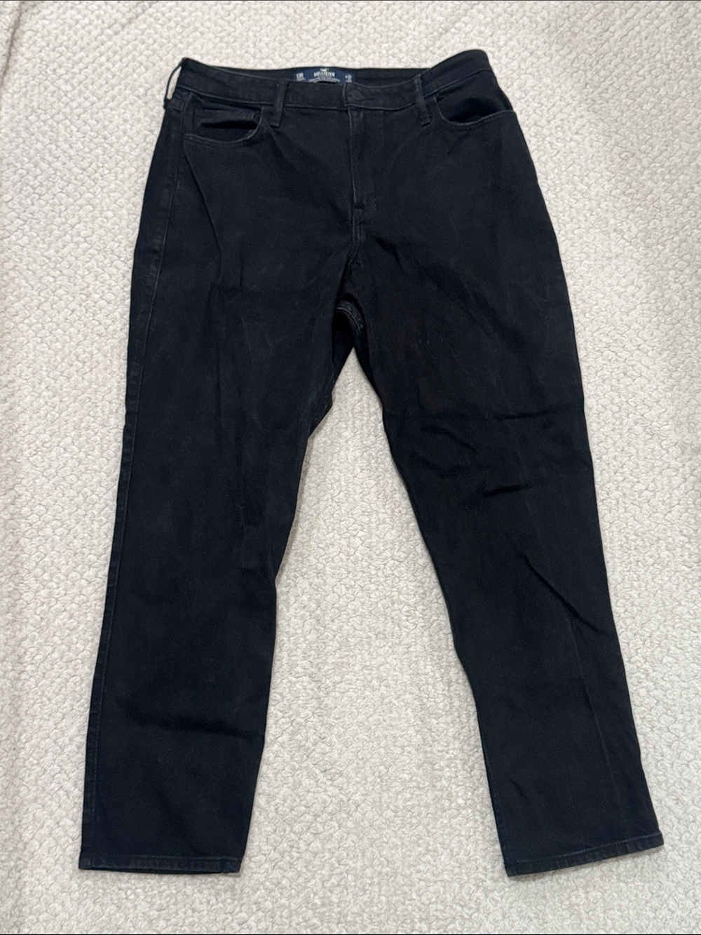 Hollister Black Straight-Leg Women's Jeans